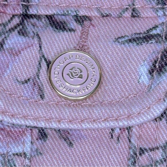 Gap × LoveShackFancy Baby Floral Icon Denim Jacket NWT 6-12 Months - Picture 4 of 11